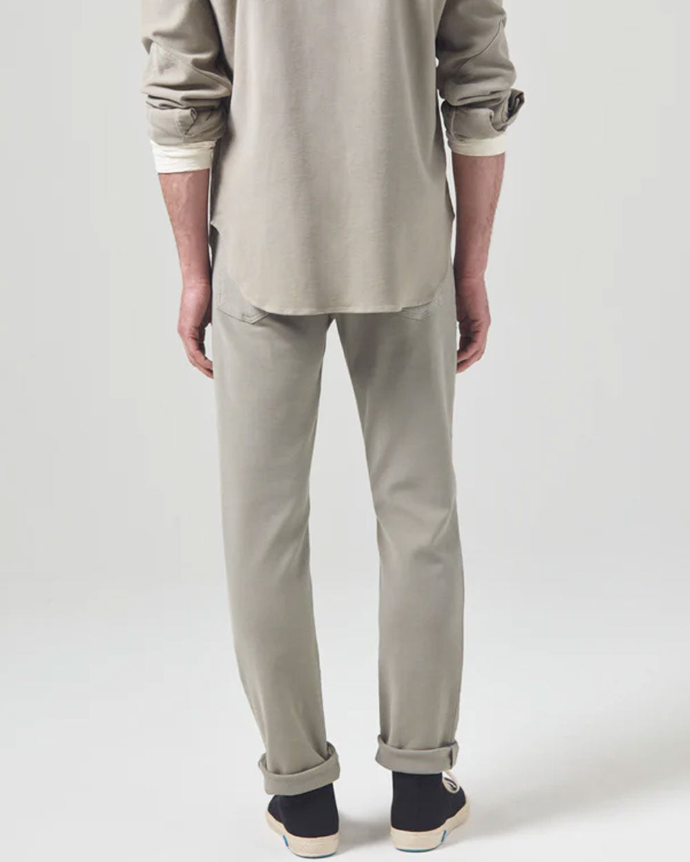 The Adler French Terry Pant in Spring Moss
