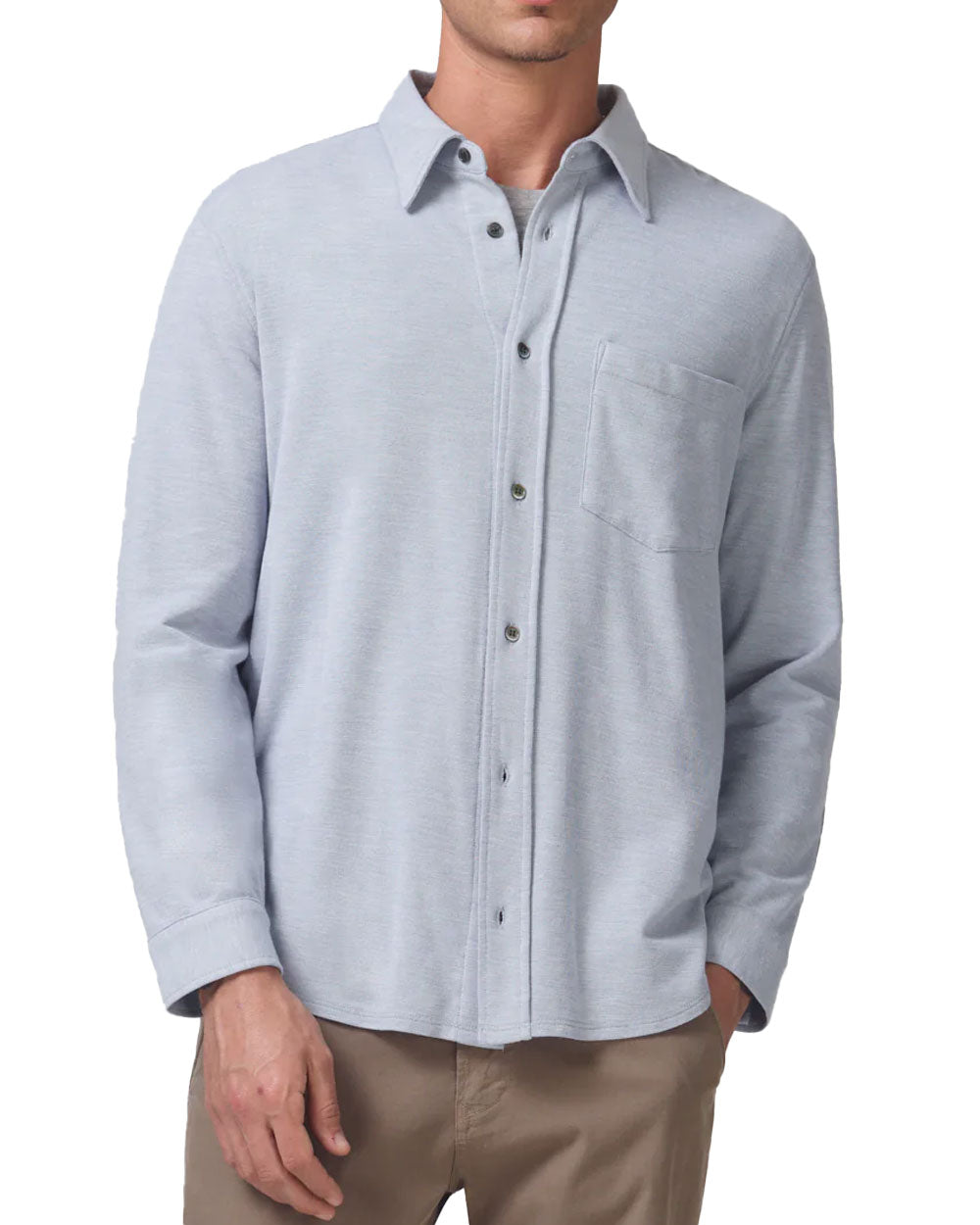 Cotton Chambray Sport Shirt