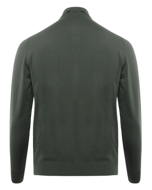 Militare Green Quarter Zip Sweater