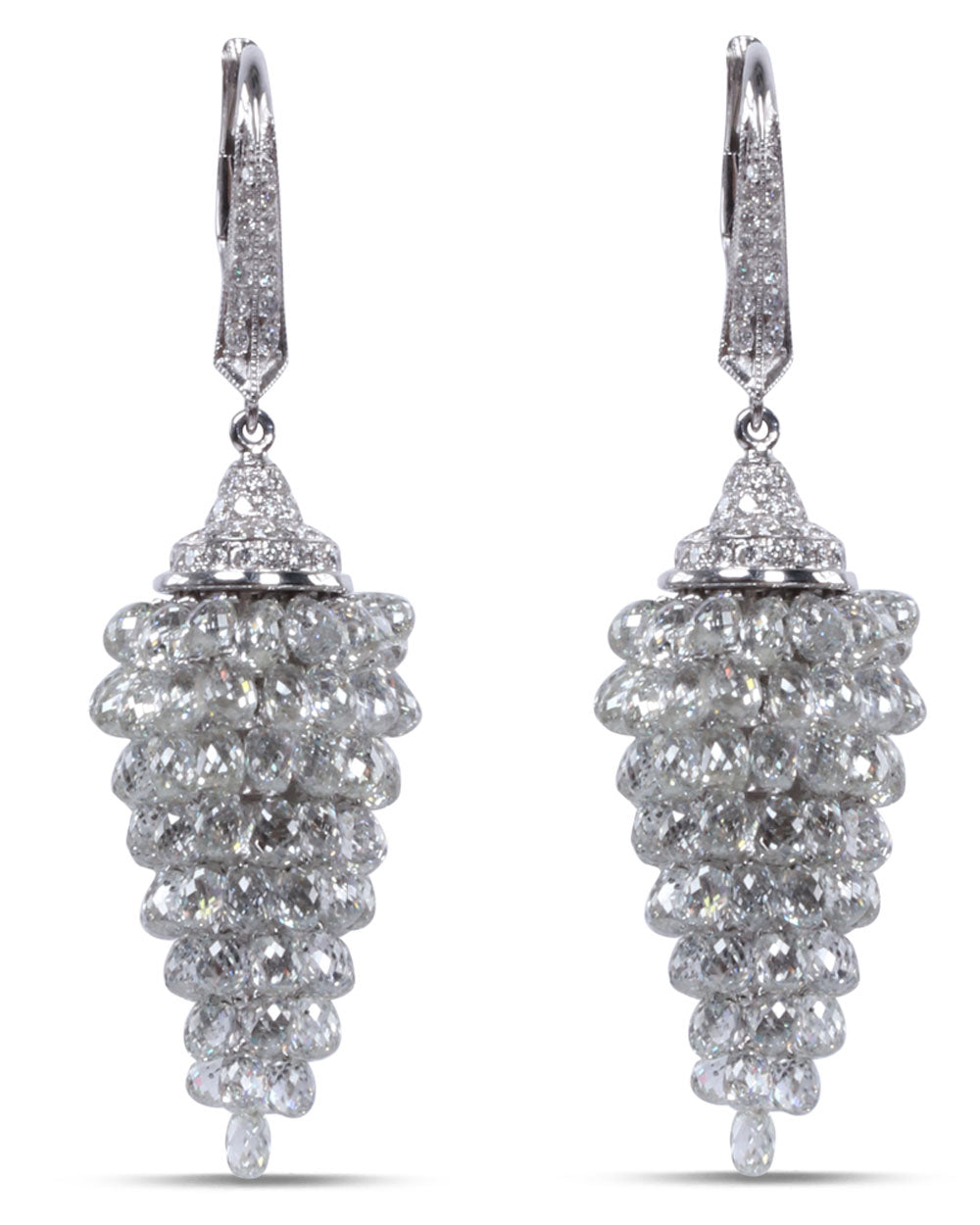 Diamond Briolette Earrings
