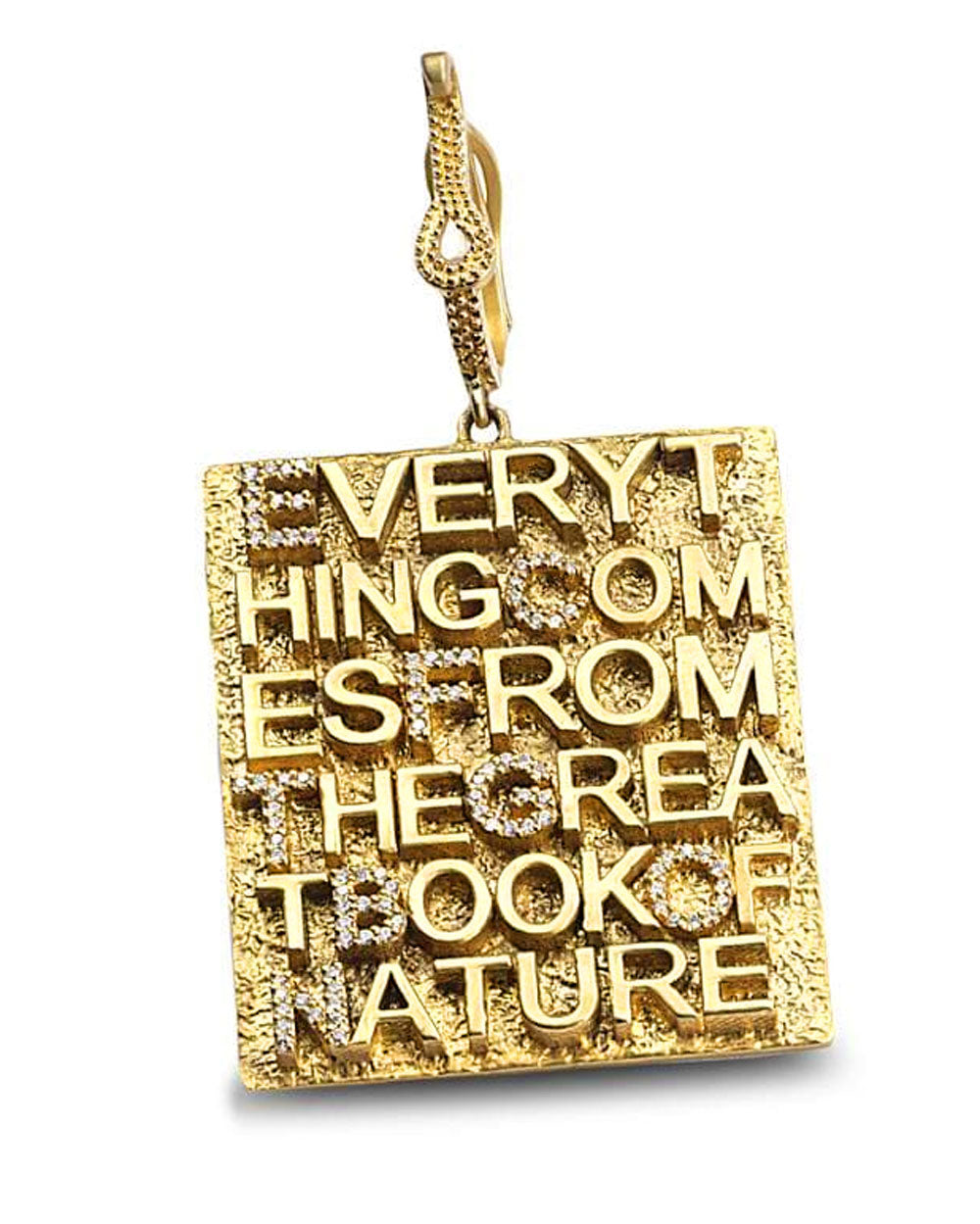 “Everything Comes From The Great Book” Pendant