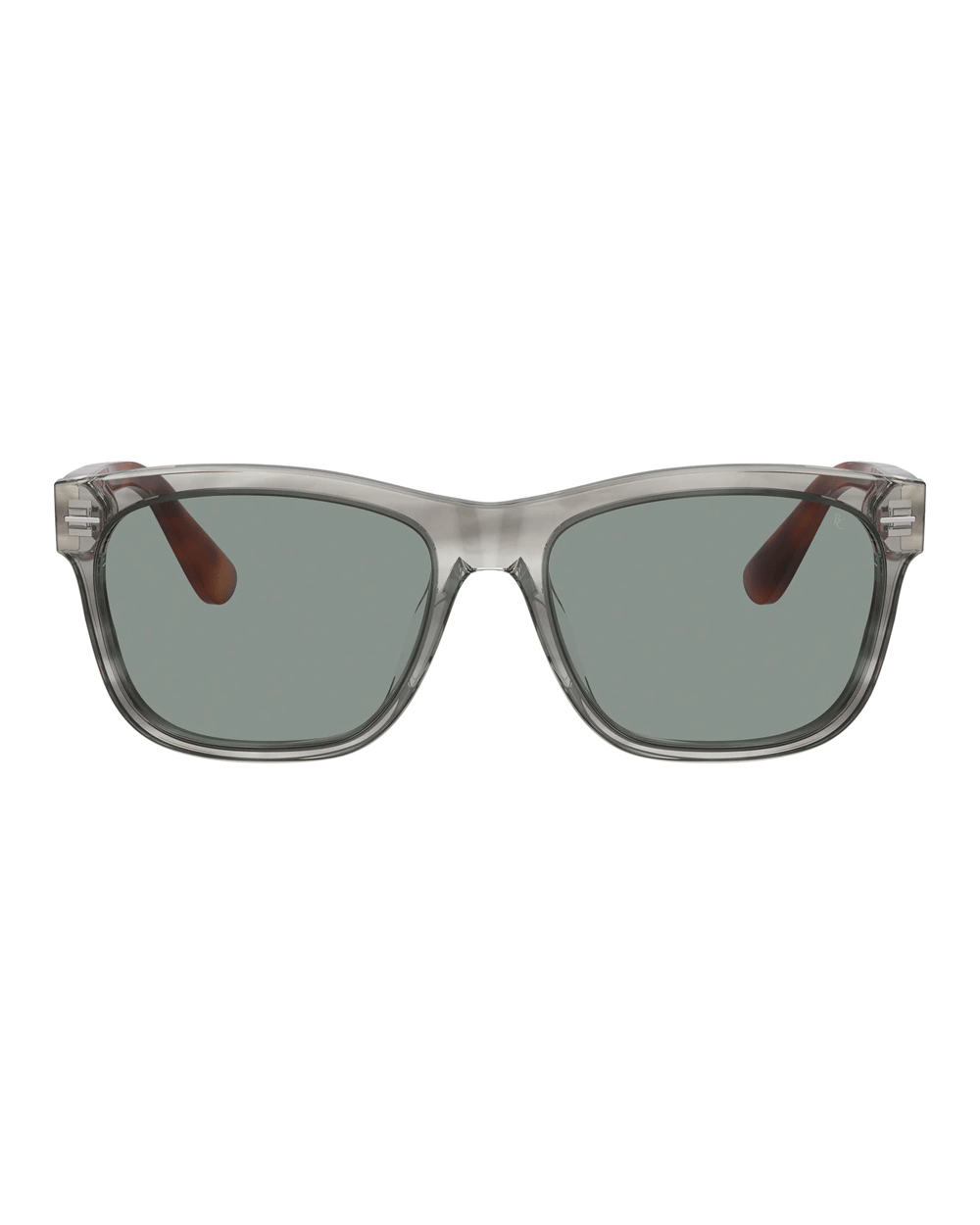 Acetate Sunglasses in Striped Grey Blue