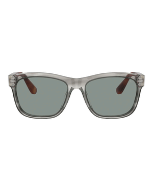 Acetate Sunglasses in Striped Grey Blue