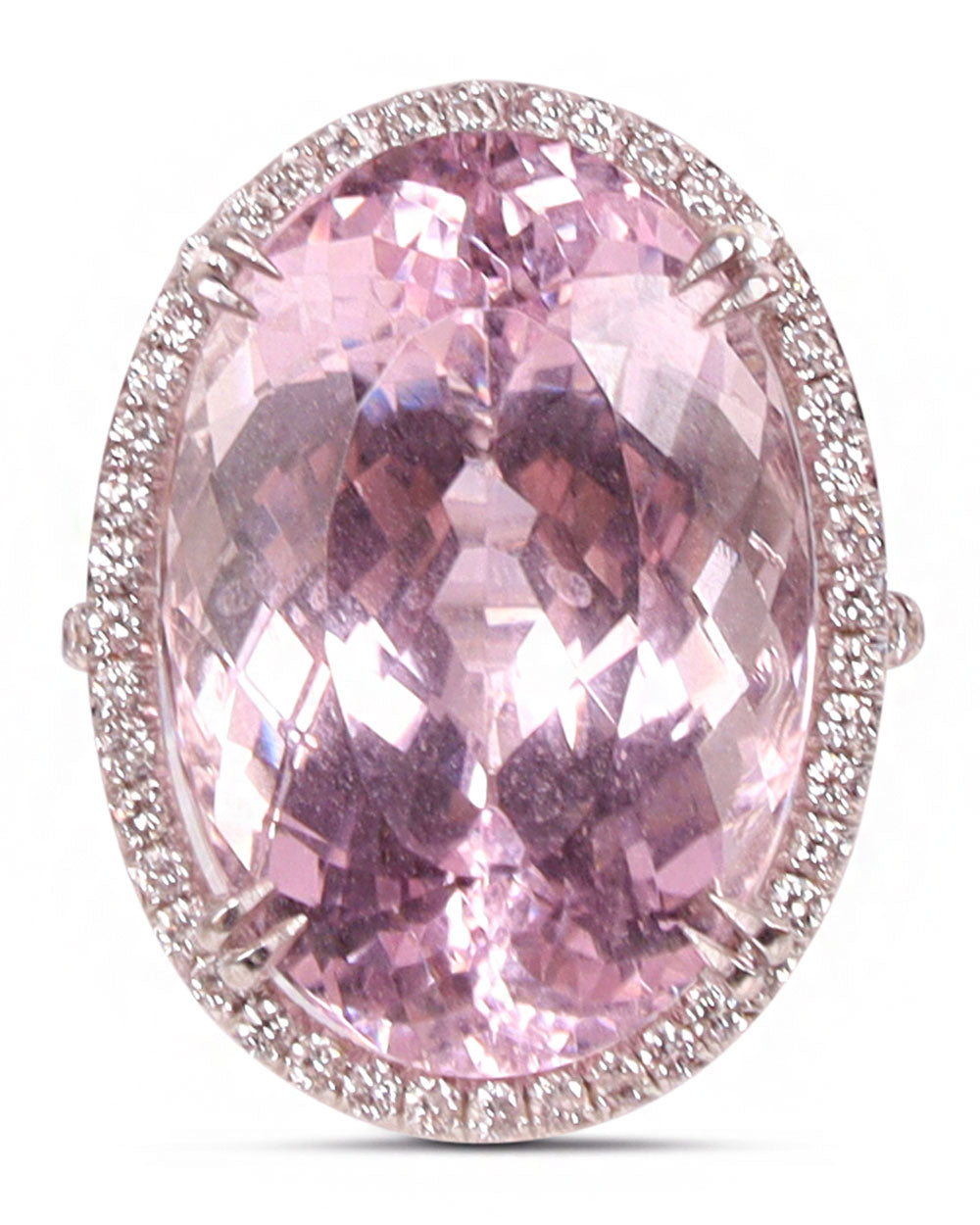 Diamond and Kunzite Mirco Ring