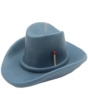 Belle Star Cowboy Hat Candle in Blue Denim