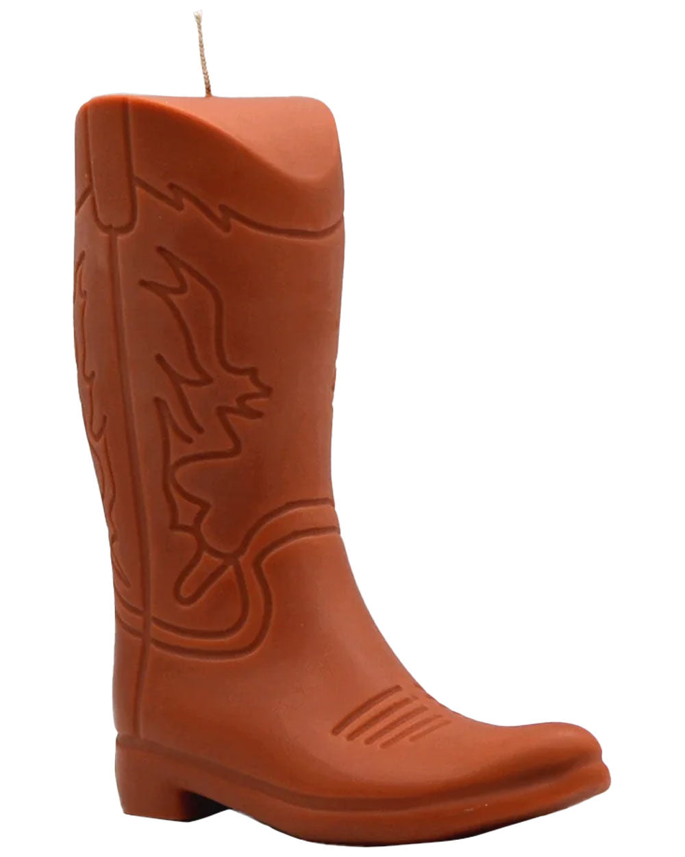 Cowboy Boot Candle in Cognac