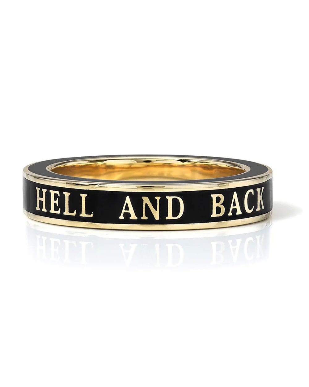 Hell and Back Enamel Ring