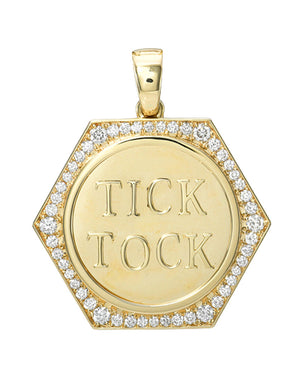 Tick Tock Medallion Pendant