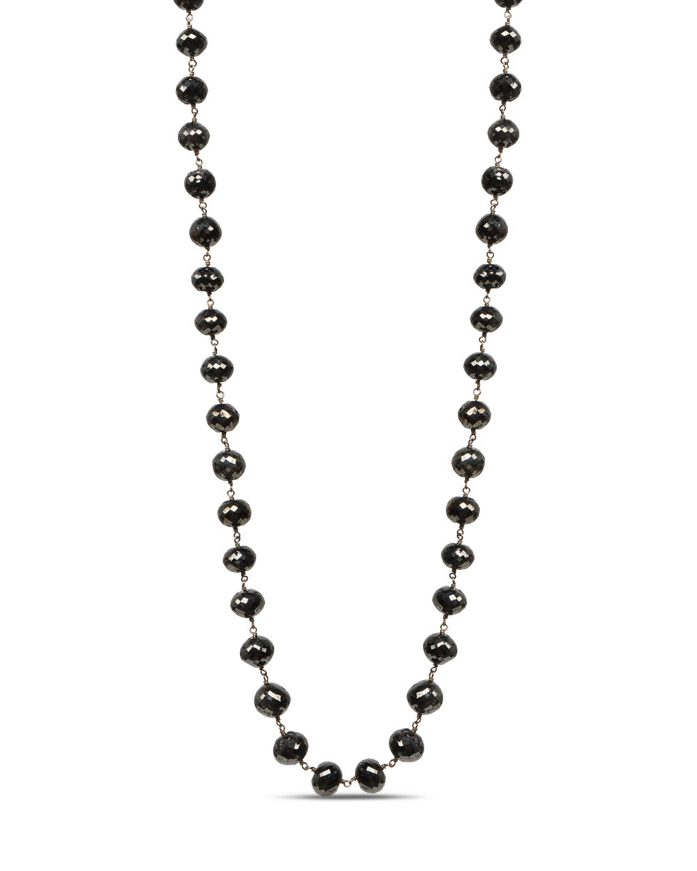 Black Diamond Beaded Necklace