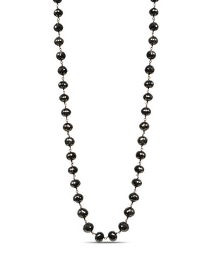 Black Diamond Beaded Necklace