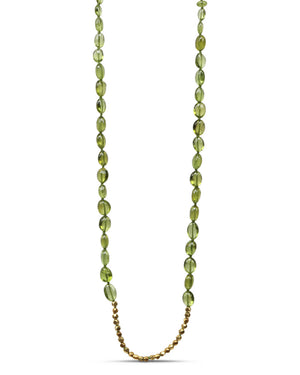 Small Peridot Beaded Necklace