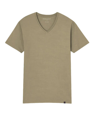 Basel Khaki V-Neck Shirt