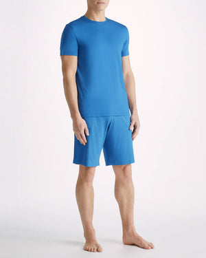 Ocean Blue Micro Modal Short Sleeve T-Shirt
