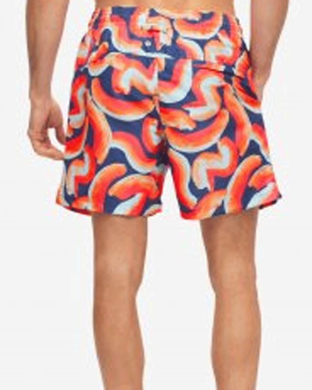 Orange and Blue Maui Swim Short