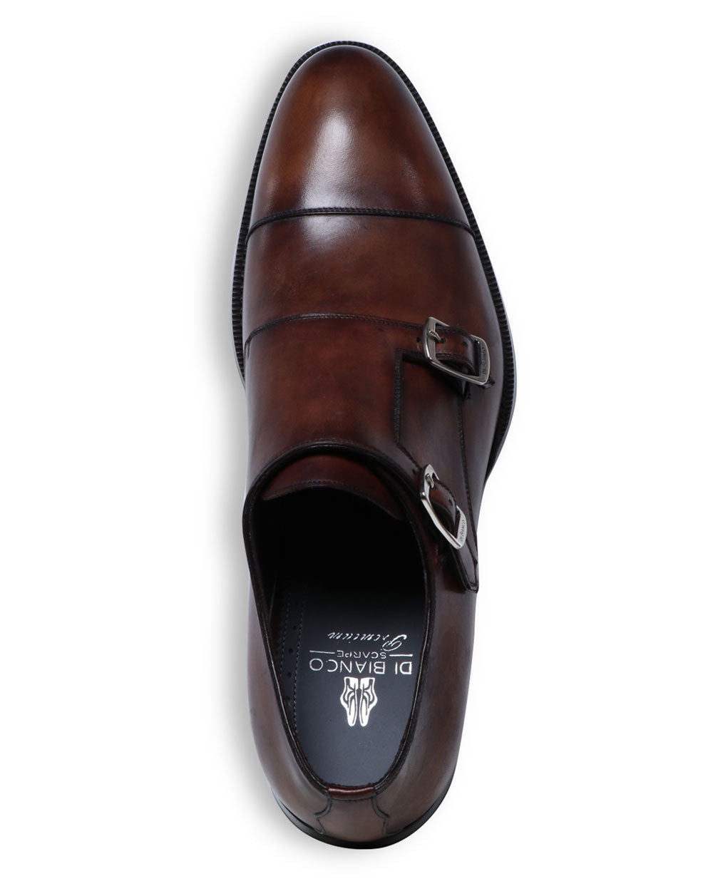 Arezzo Leather Double Monkstrap in Deco Zenzero