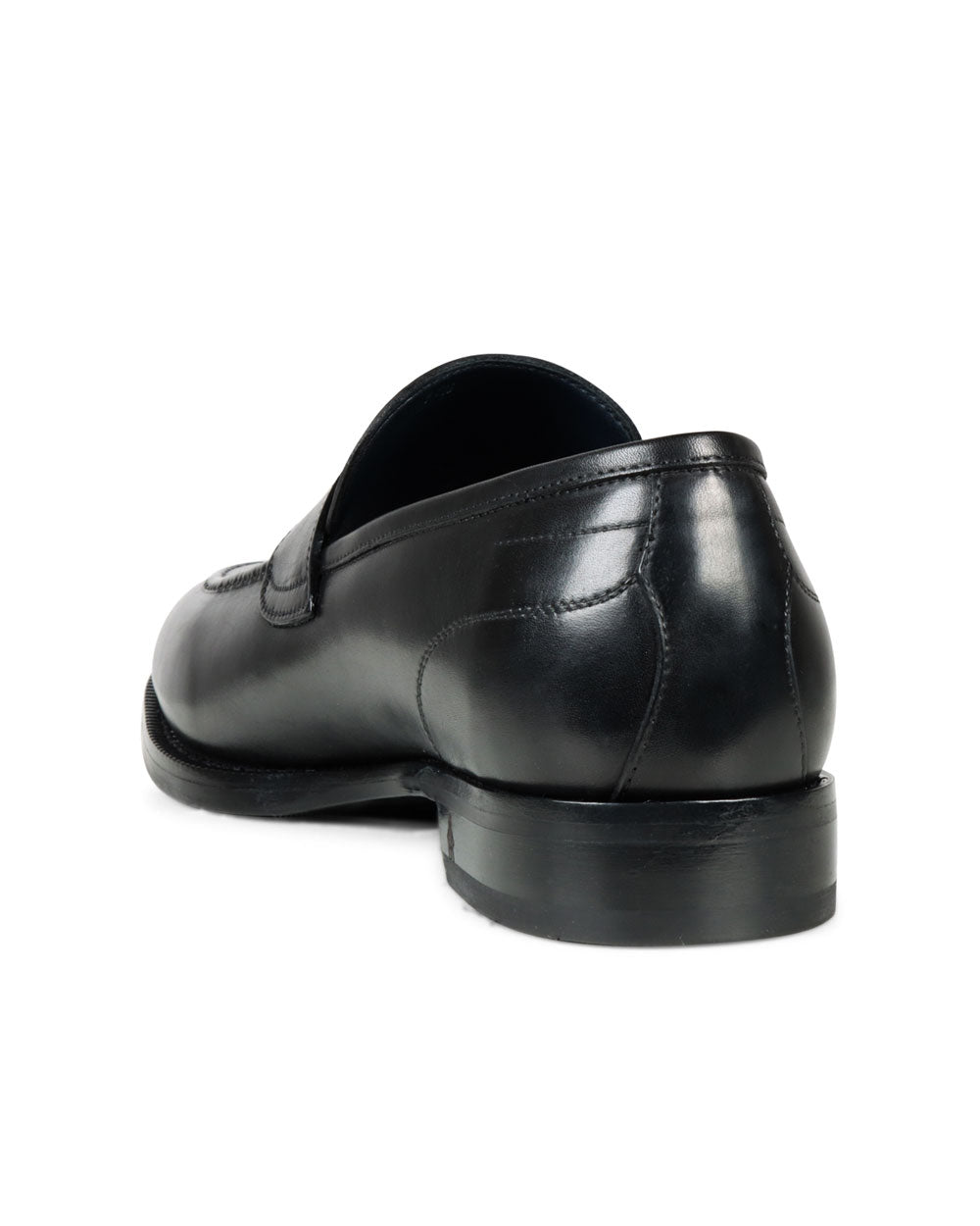 Aviono Leather Dress Loafer in Nero