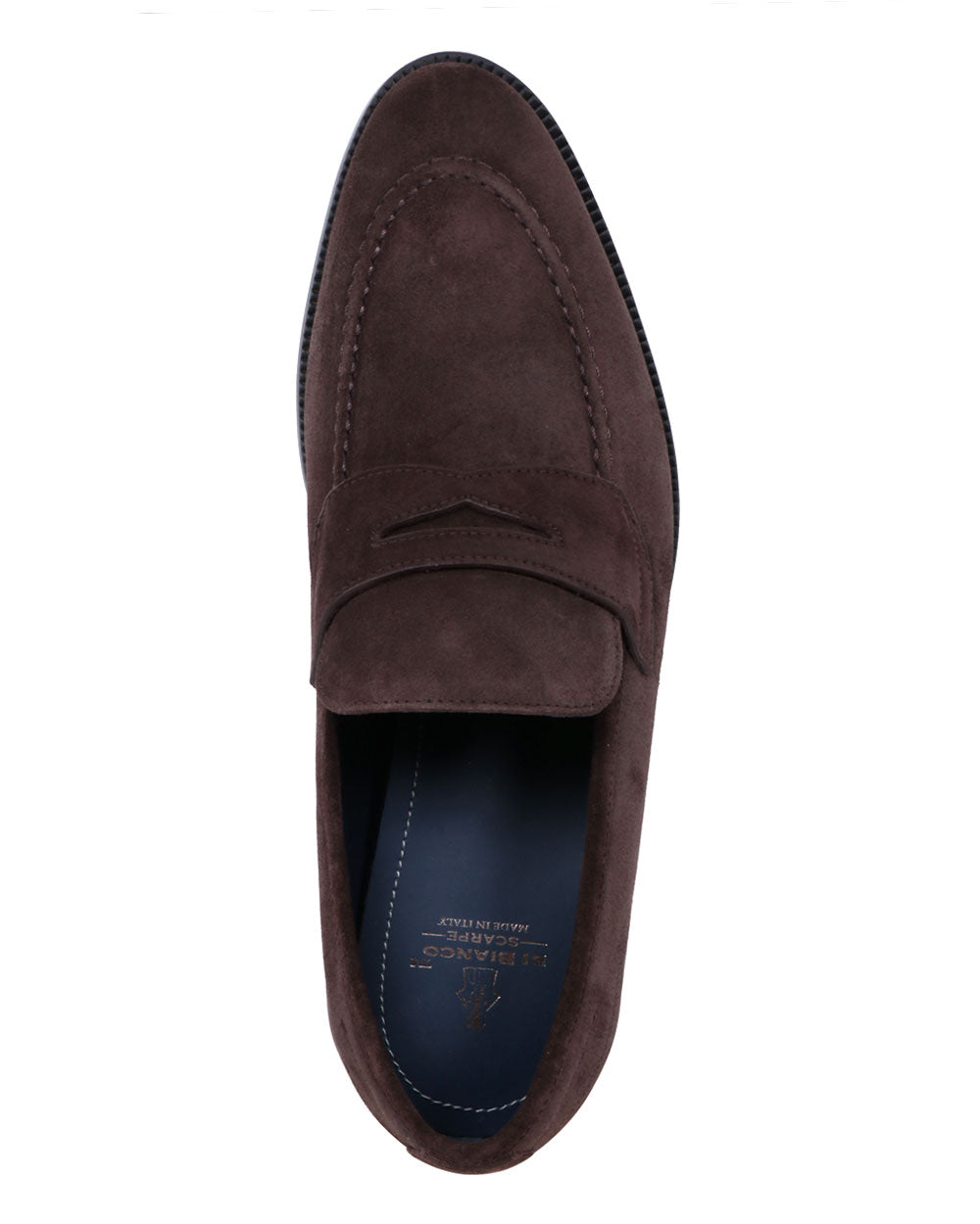 Aviano Suede Dress Loafer in Mogano