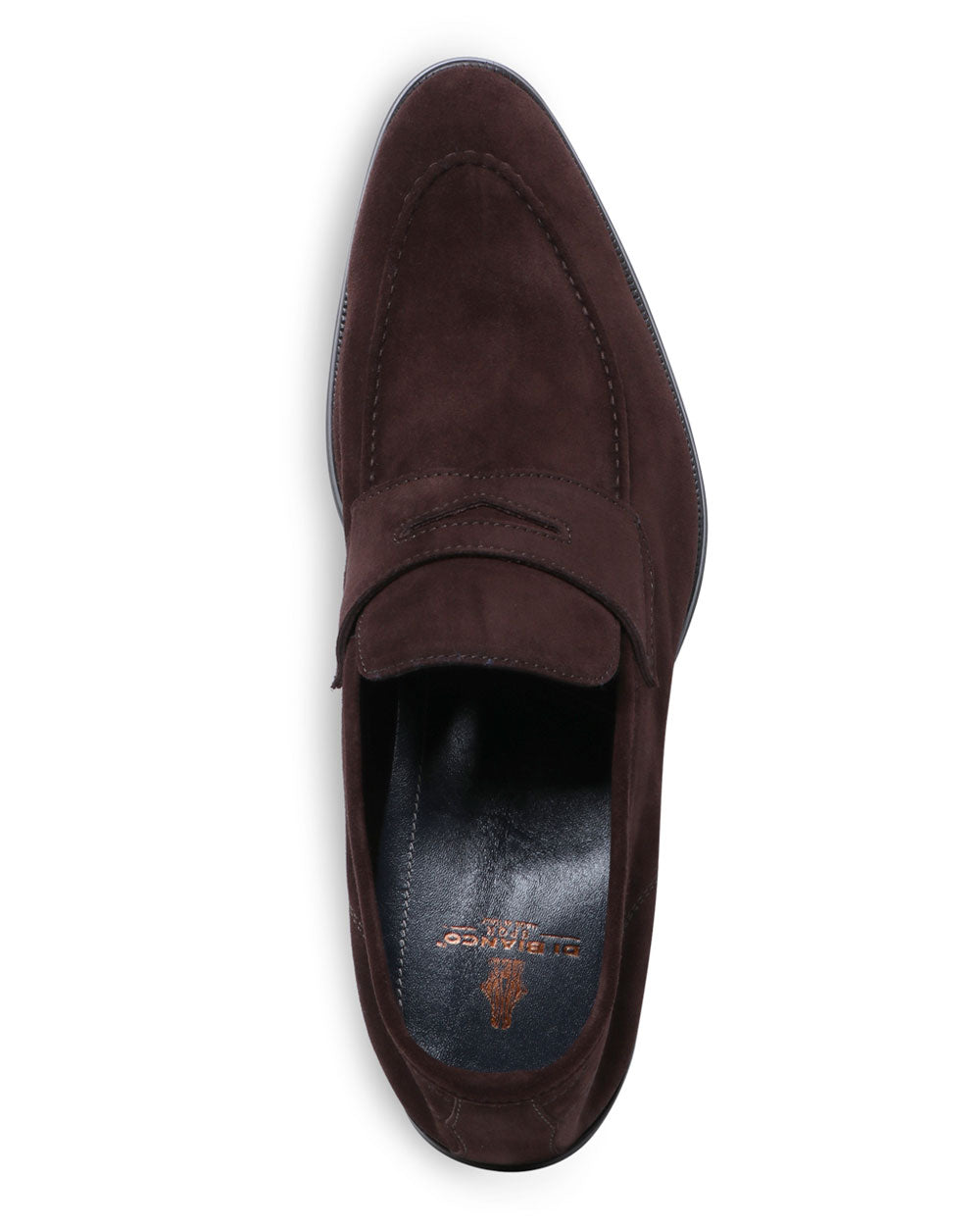 Brera Suede Loafer in Mogano