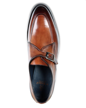 Gavello Flex Leather Monkstrap Loafer in Havana