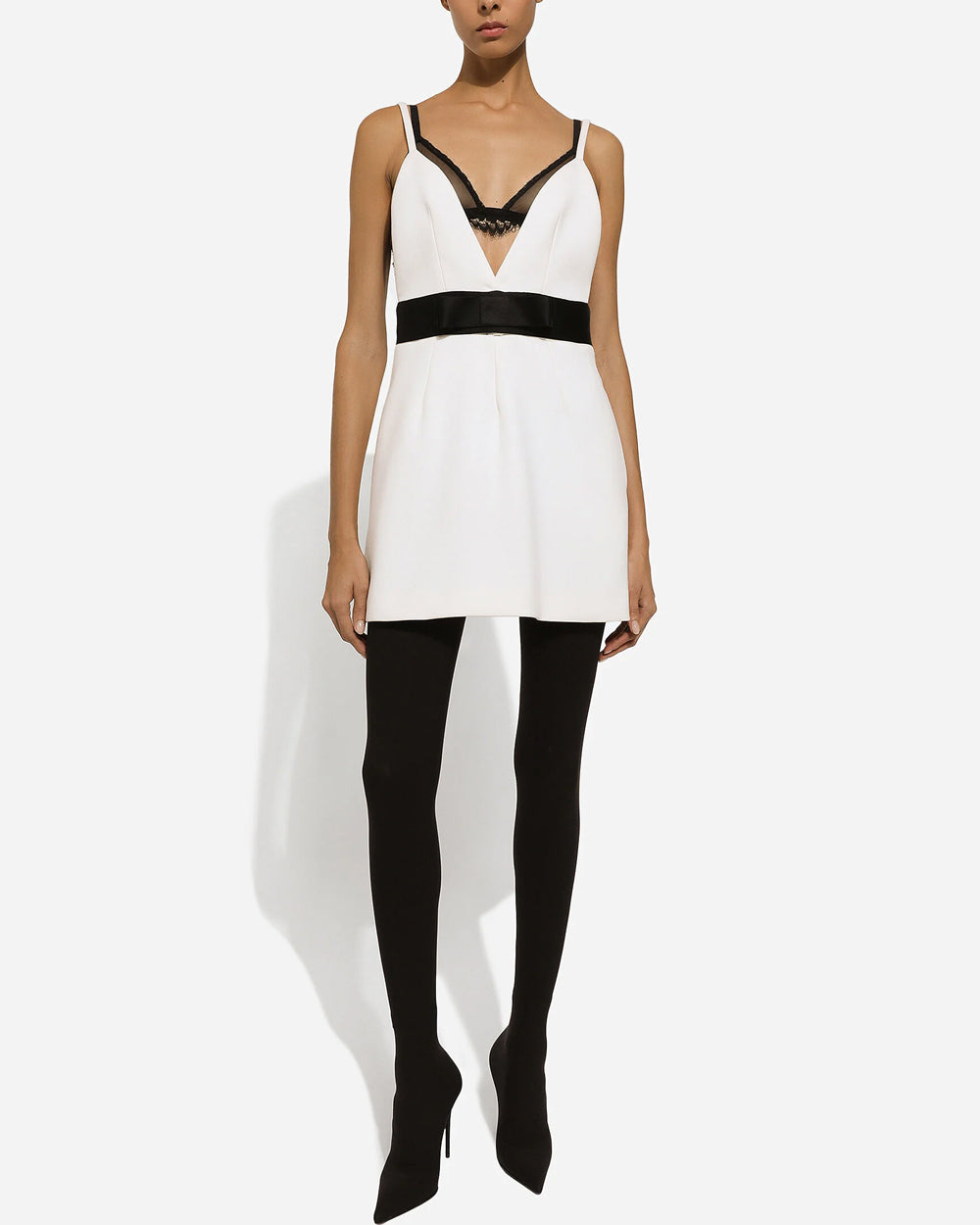 Bianco and Black Lana Mini Dress