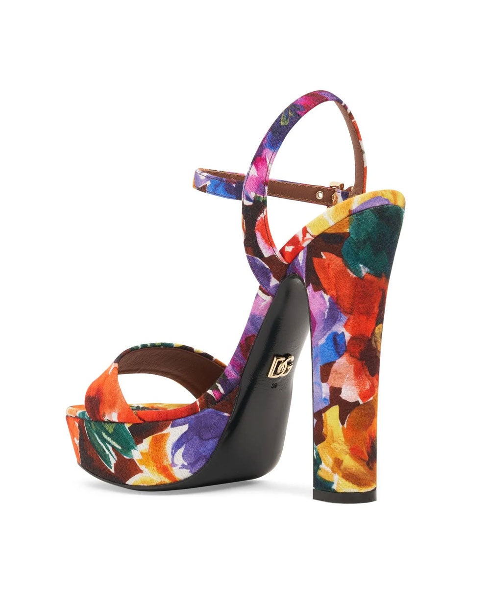 Floral Platform Sandal