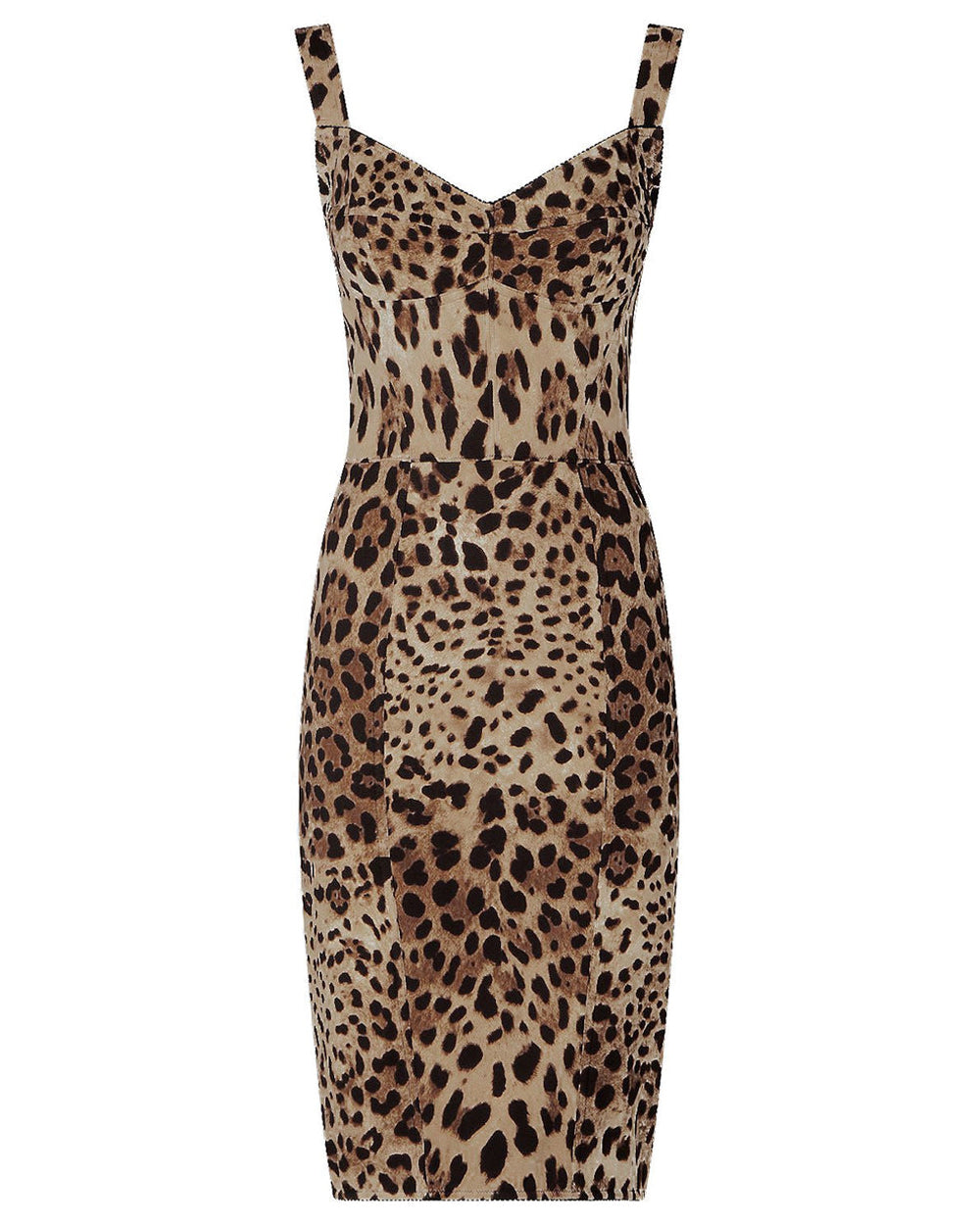 Leopard Corset Midi Dress