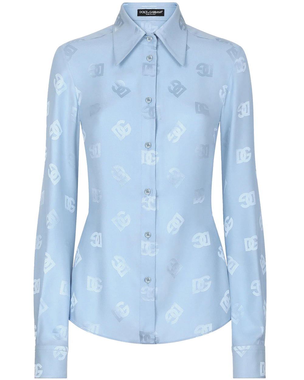 Light Lilac Button Up Logo Shirt