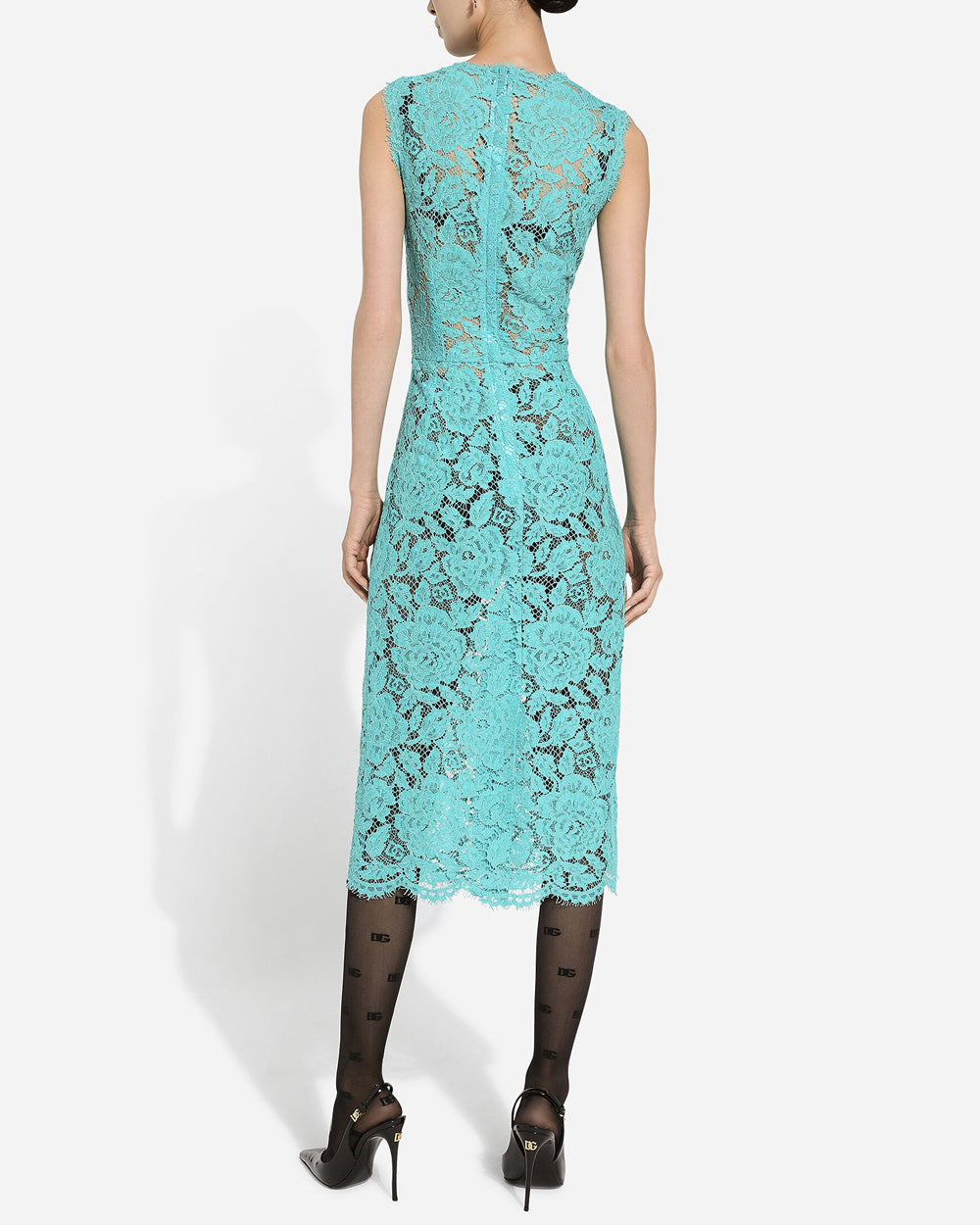 Turchese Lace DNA Midi Dress