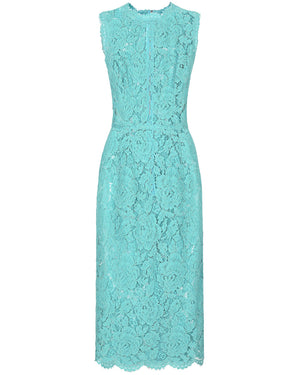 Turchese Lace DNA Midi Dress