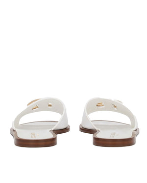 Calfskin Bianca Slide in White