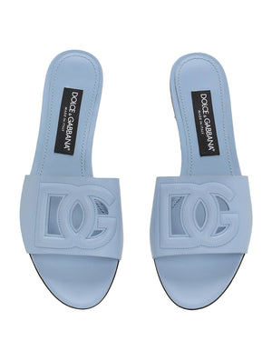 DG Flat Logo Slide in Blue