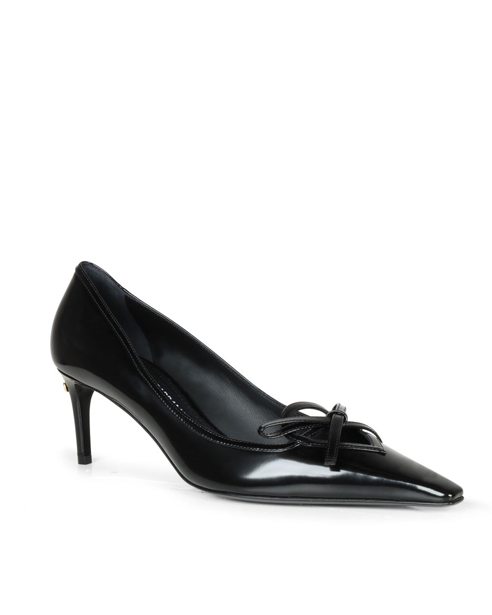 Decollete Patent Pump in Black