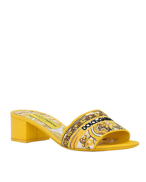 Karol Slides in Yellow Majolica