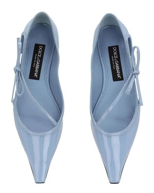 Polished Ballerina Flat in Blue