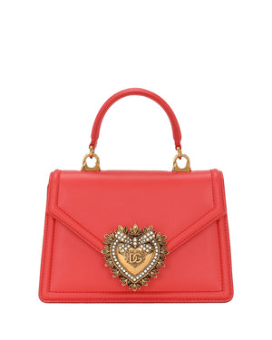 Small Devotion Top Handle Bag in Coral