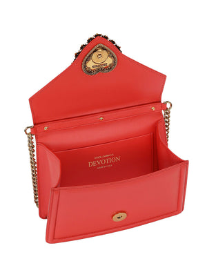 Small Devotion Top Handle Bag in Coral