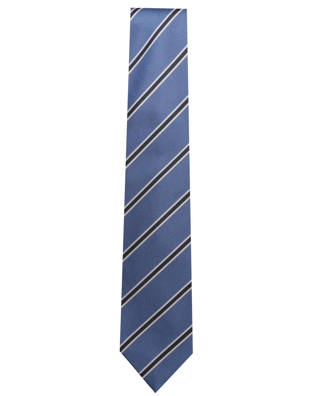 Dolcepunta Blue Multi Stripe Silk 7 Fold Tie – Stanley Korshak