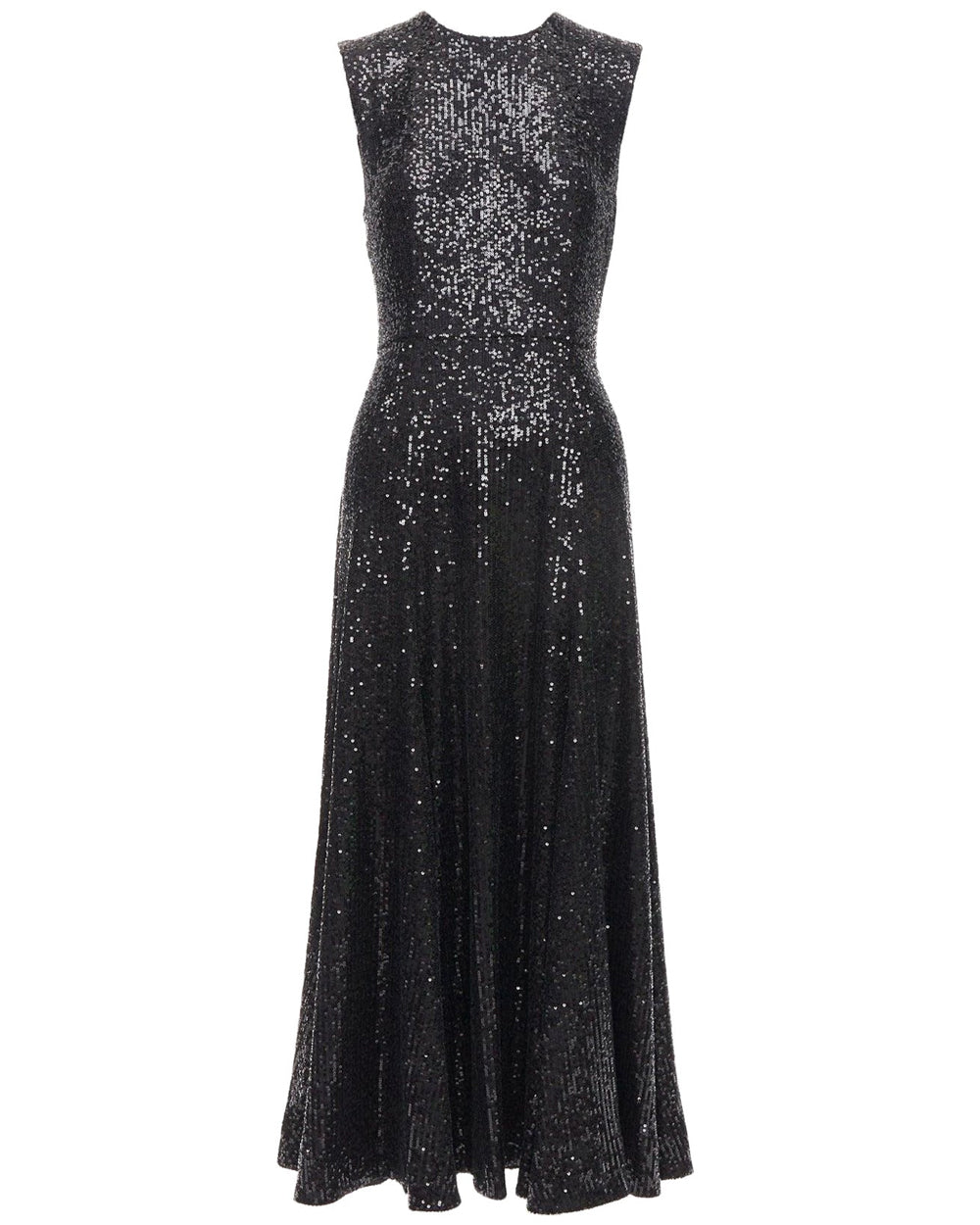 Black Sequin Olive Long Dress