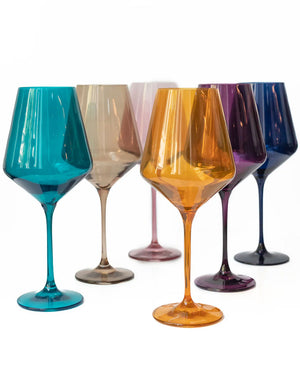 Multicolor Wine Stemware Set