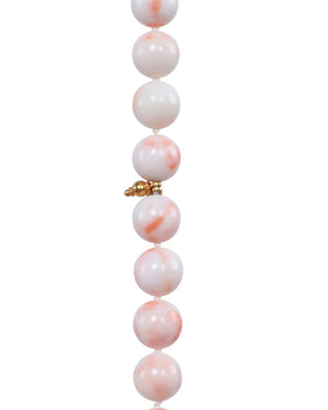 Angel Skin Pink Coral Beaded Necklace