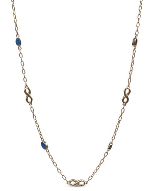 Austrian Boulder Opal and Infinity Chain Necklace