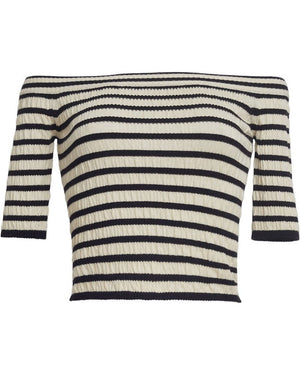 Ivory & Black Helene Stripe Sweater