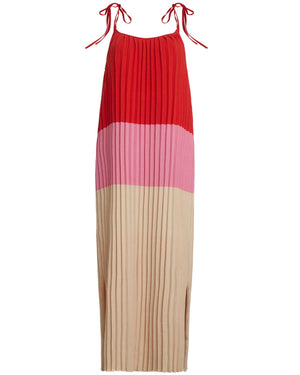 Tomato and Pink Simone Colorblock Dress