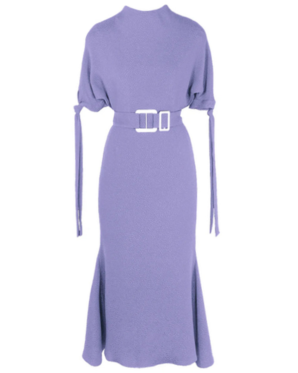 Lilac Bubble Jacquard Pedernal Midi Dress