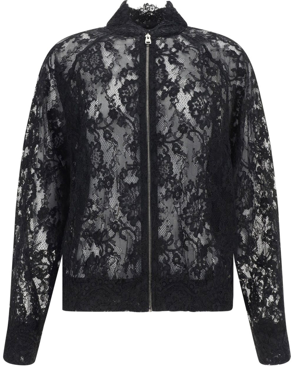 Black Giacca Modello Bomber Jacket