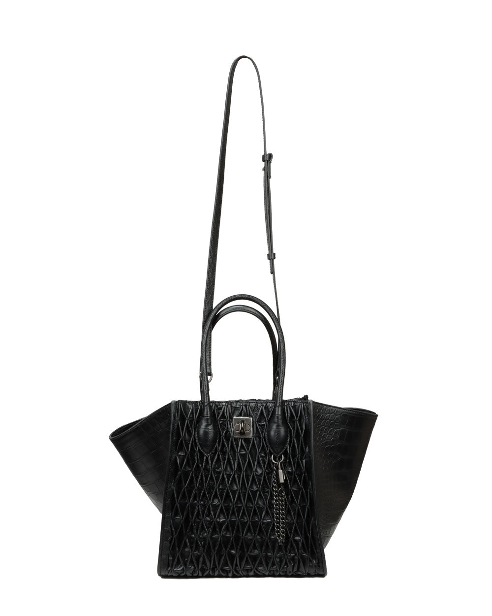 Borsa Shopping Media Tote in Black