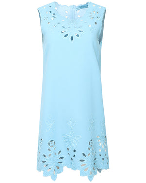 Heritage Embroidered Cutout Mini Dress