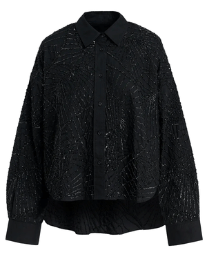 Black Gibra Full Sequin Shirt