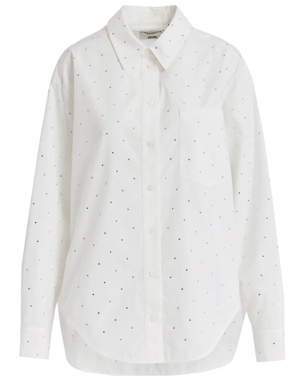 Off White Sequin Girlfriend Shirt