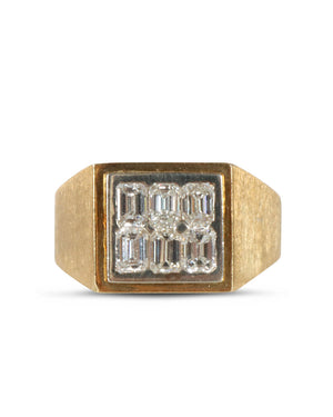 Diamond Emerald Cut Ring